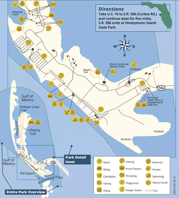 Honeymoon Island State Park Map